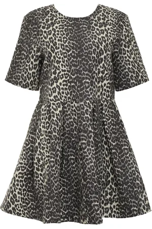 Ganni Leopard Mini Dress