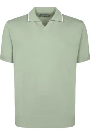 CANALI Sage Cotton Polo Shirt