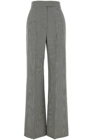 Alexander McQueen Embroidered Wool Wide-leg Pant