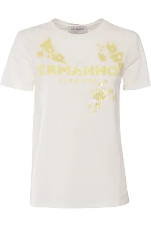 ERMANNO SCERVINO Crew Neck T-shirt With Embroidery