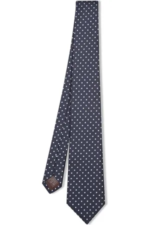 CANALI Silk Tie With Geometric Pattern
