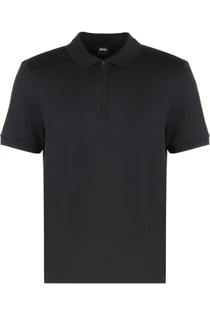 HUGO BOSS Cotton Blend Polo Shirt