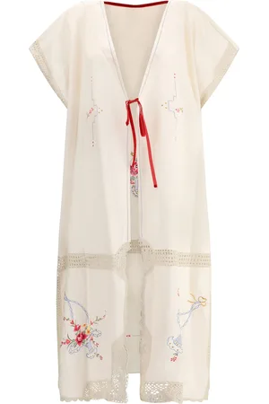 Ella Long Jacket With Floral Details