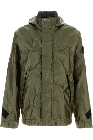 Stone Island Dark Green Polyester Jacket