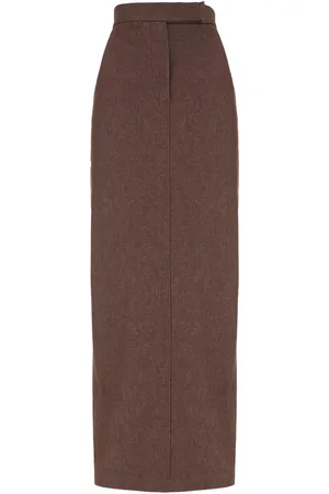 Max Mara Chocolate Denim Skirt