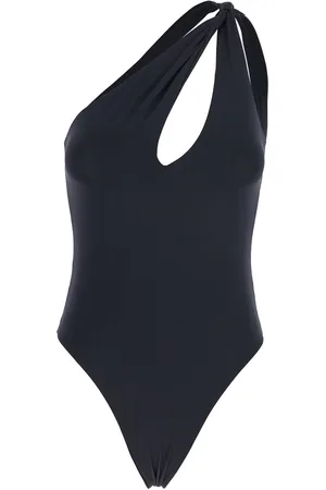 FEDERICA TOSI One-shoulder Swimsuit With Tie Detail In Tech Fabric Stretch Woman