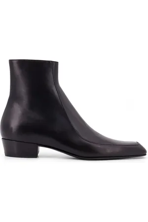 Saint Laurent Augustin Zip Detailed Ankle Boots