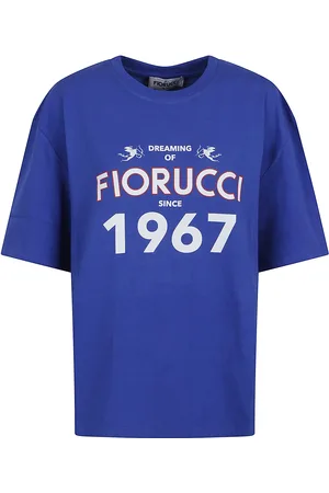 Fiorucci Women`s White Dreaming 1967 Print Boxy Fit T-shirt