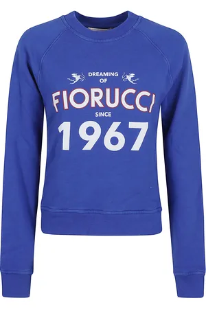 Fiorucci Electric Blue Dreaming 1967 Print Slim Fit Crewneck Sweatshirt