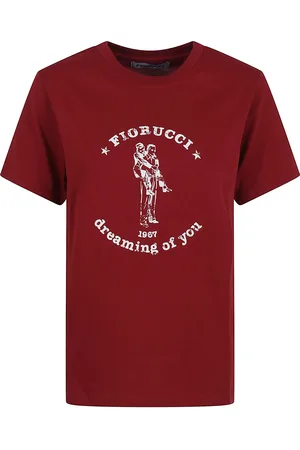 Fiorucci Women`s Burgundy Dreaming Of You Regular Fit T-shirt
