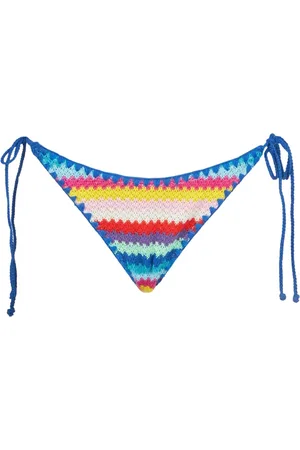 MC2 SAINT BARTH Woman Crochet Swim Briefs With Adjustable Side Laces