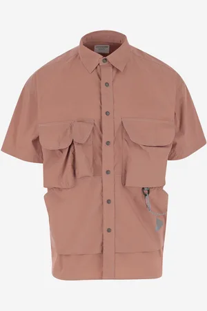 and wander Short-sleeved Multi-pocket Shirt