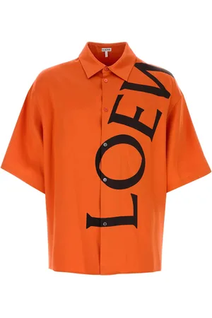 Loewe Orange Silk Shirt