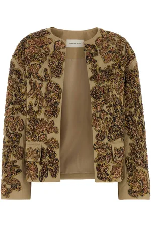DRIES VAN NOTEN Embellished Cotton Vonda Jacket