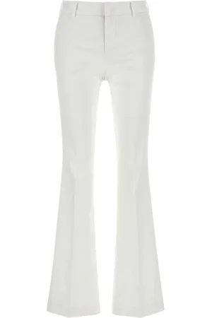 PT Torino White Stretch Cotton Blend Pant