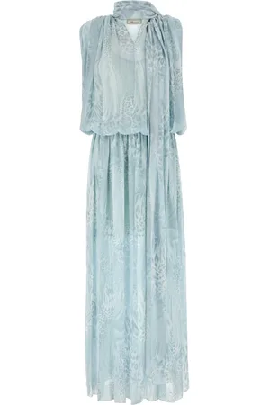 BLUMARINE Printed Chiffon Dress