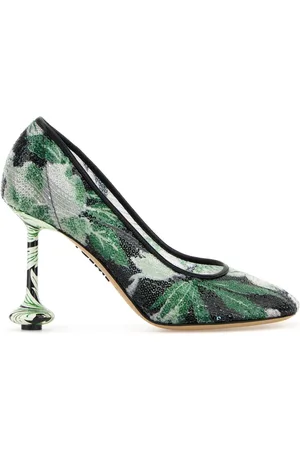 Loewe Embellished Mesh Toy Pumps