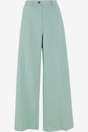 Berwich Cotton And Silk Stretch Trousers
