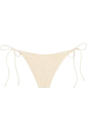 MC2 SAINT BARTH Woman Beige Classic Crinkle Swim Briefs Marielle
