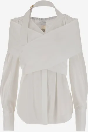 Patou Crossbanded Bluse In Recycled Nylon