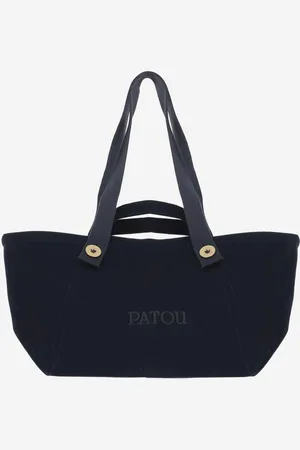 Patou Navy Blue Trapeze Shopping Bag