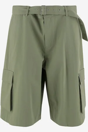 Maison Kitsuné Cargo Short Pants Made Of Cotton Denim