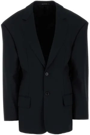 Balenciaga Twill Oversize Hourglass Blazer
