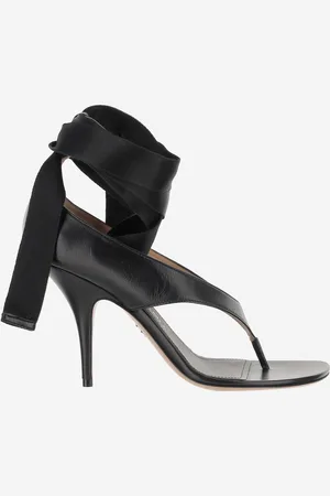Salvatore Ferragamo Leather Sandal With Heel