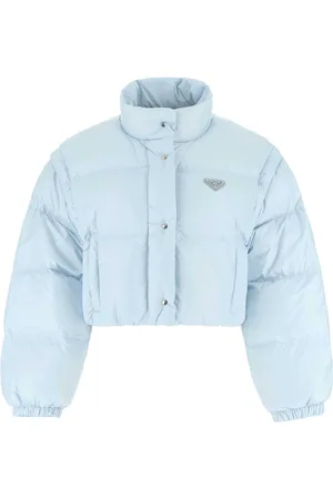 Prada Pastel Light-blue Nylon Down Jacket