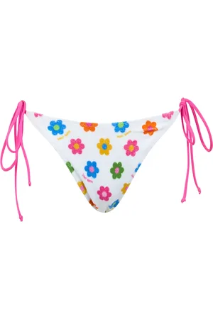 MC2 SAINT BARTH Woman Terry Classic Swim Briefs Marielle With Daisy Print
