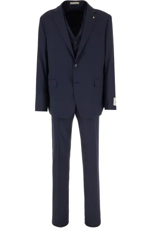 corneliani Navy Blue Wool Suit
