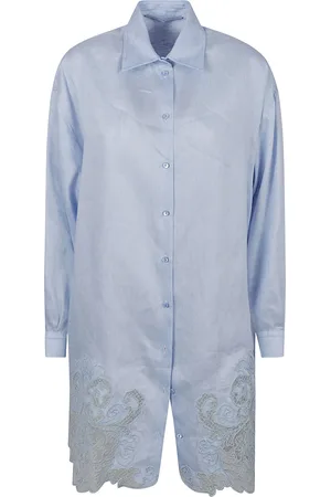 ERMANNO SCERVINO Lace Paneled Oversize Long Shirt