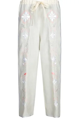 FORTE FORTE Forte_Forte Oniric Blossom Linen Trousers