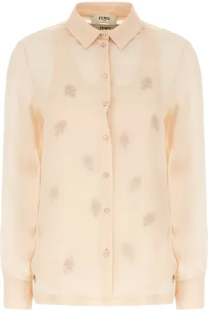 Fendi Peach Silk Blouse