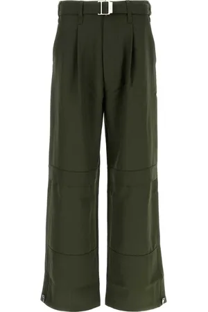 Ami Army Green Wool Pant