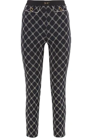 Elisabetta Franchi Printed Crêpe Trousers