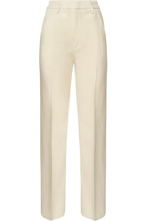 Dondup Reina Trousers In Viscose And Linen Twill