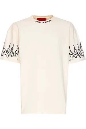 Vision Of Super Embroidered Flames T-shirt