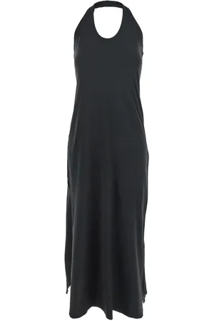 Jucca Sleeveless Dress With Halterneck And Straight Hem In Cotton Woman