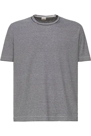 ELEVENTY Striped Crewneck T-shirt
