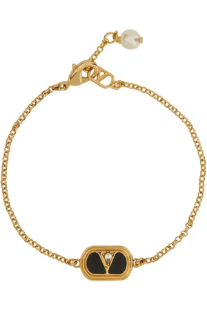 VALENTINO GARAVANI Metal, Enamel, Crystal And Swarovski Pearl ovalette Bracelet