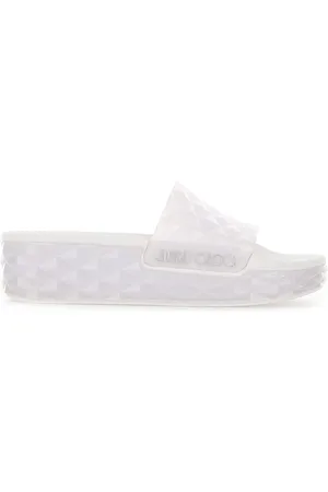 Jimmy Choo Rubber Diamond Slide/f Slippers