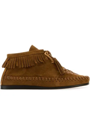Isabel Marant Camel Suede Felsa Lace-up Shoes