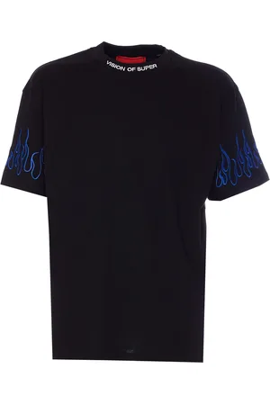 Vision Of Super Embroidered Flames T-shirt