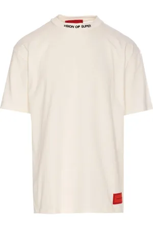 Vision Of Super Ruined Skull Print And Logo T-shirt