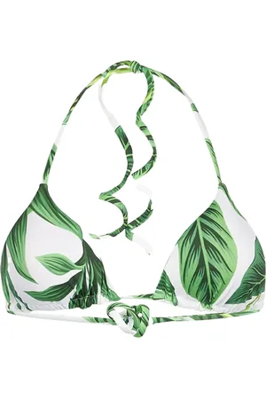 MC2 SAINT BARTH Triangle Top With Tropical Print