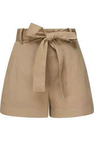 Moncler Pleat Detailed Belted Shorts
