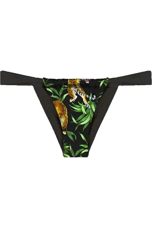 MC2 SAINT BARTH Cheeky Swim Briefs With Tiger Print