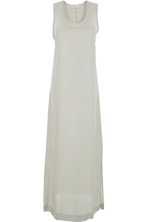 Jucca Long Dress With U-neck And Back Closure In Viscose Blend Woman