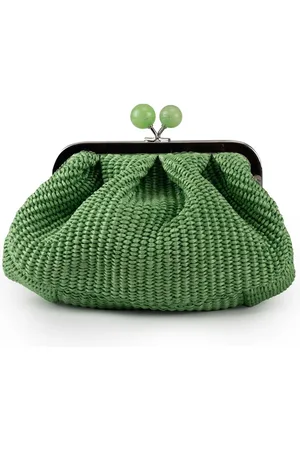 Max Mara Pasticcino Bag Small Palmas In Raffia
